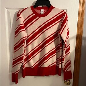 Victoria's Secret Pink Red and White Sweater